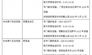 中央巡视组进驻16省区市,组长亮相、联系方式公布